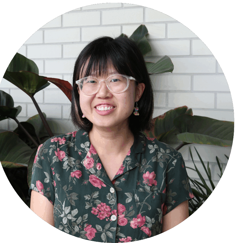 Profile image capturing a woman's radiant smile