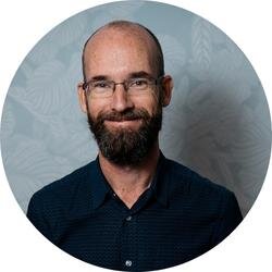 Smiling man in a business casual outfit